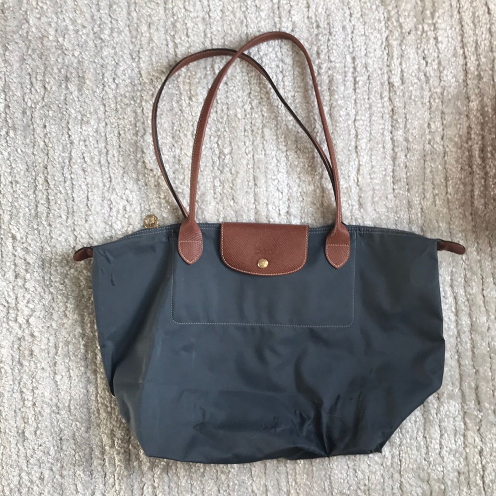 Longchamp large tote graphite